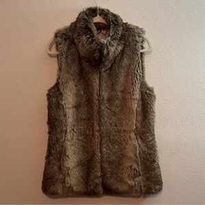 Banana Republic faux fur vest